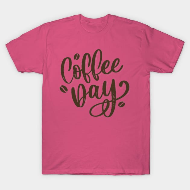 Coffee Day T-Shirt by Nahlaborne